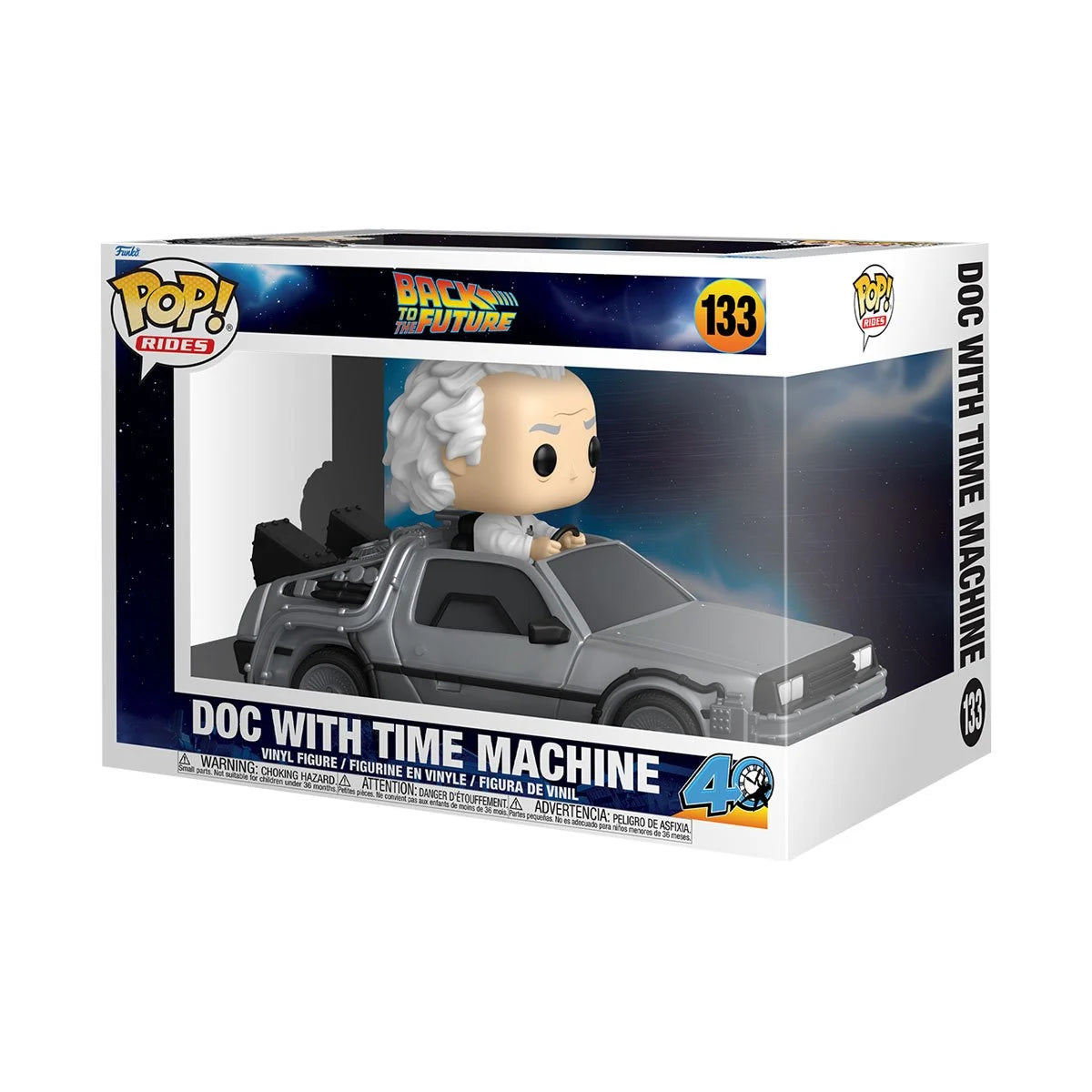 Funko Pop! Back to the Future 40th Anniversary Doc w/ Time Machine Deluxe
