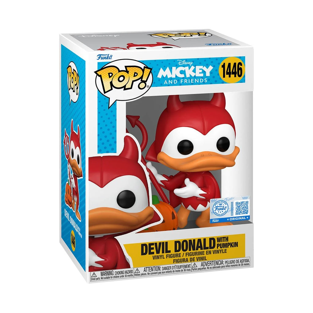 Funko Pop! Mickey and Friends Devil Donald with Pumpkin Vinyl Figure