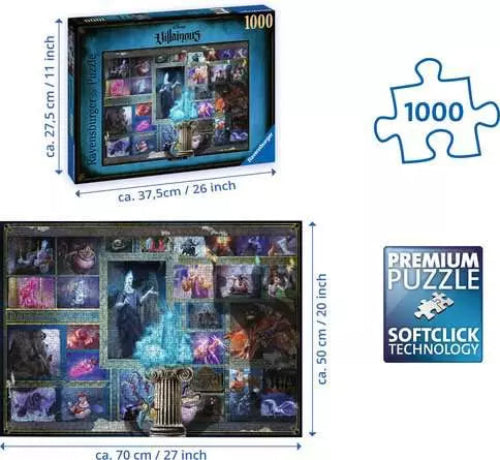 Disney Villainous 1000 pc Puzzle: Hades