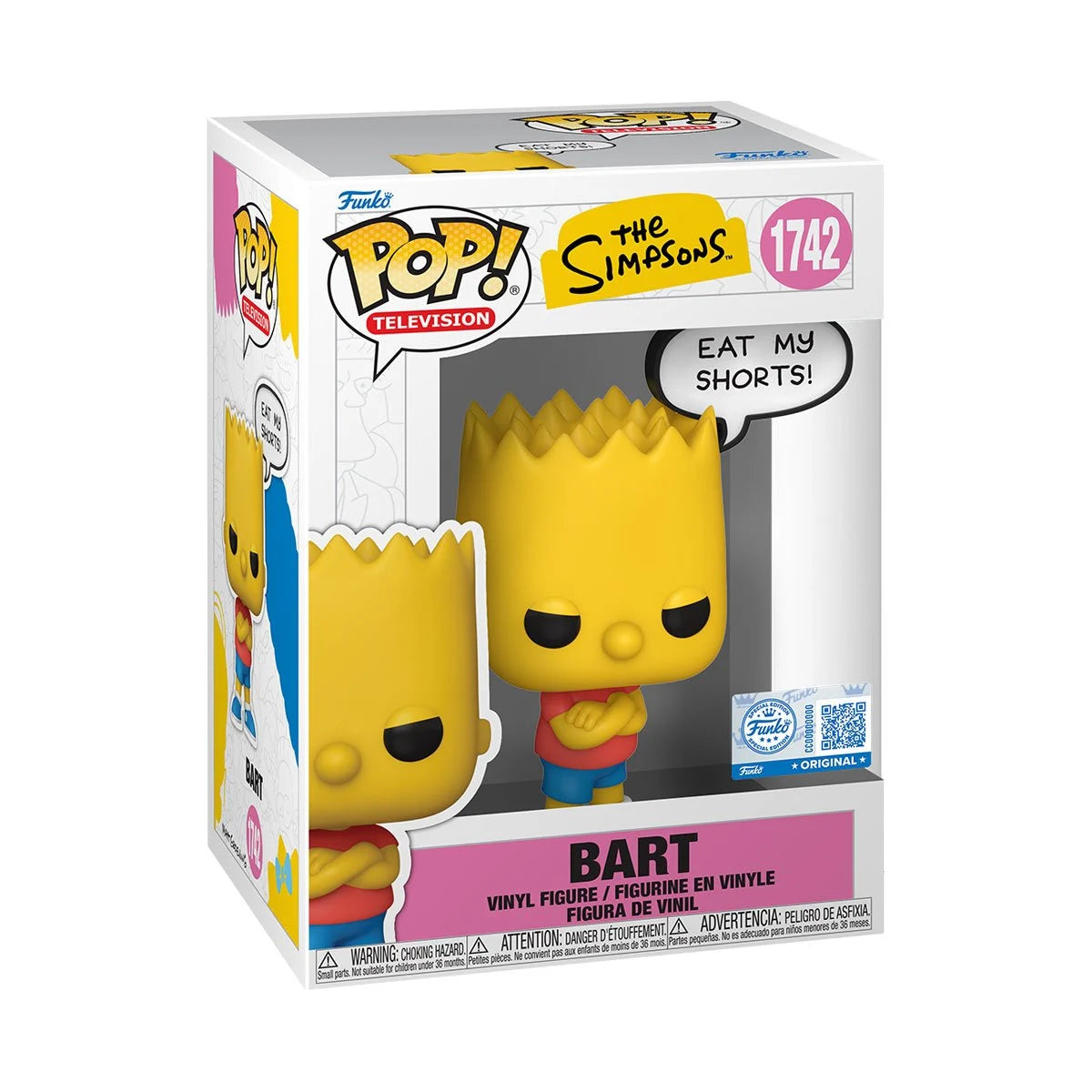Funko Pop! The Simpsons Bart (Sayings) Vinyl Figure
