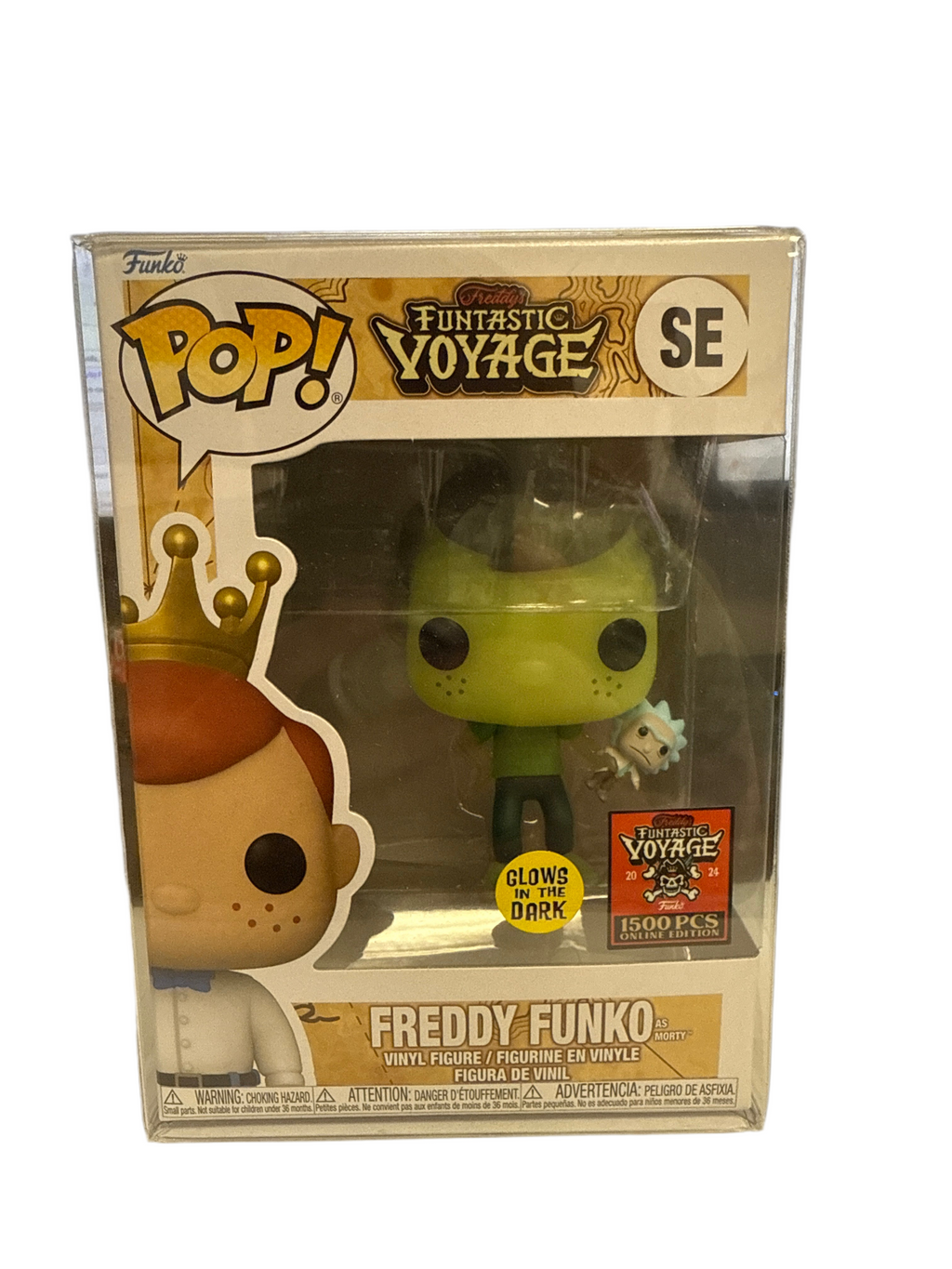 Funko Pop! Freddy Funko as Morty (GITD) (2024 Funtastic Voyage Sticker)