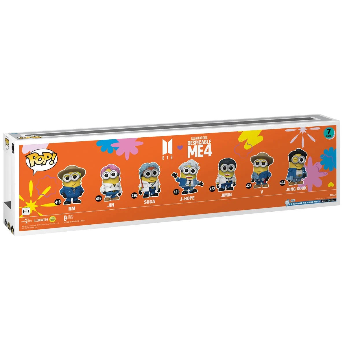 Funko Pop! Despicable Me 4 Minions x BTS  Vinyl Figure 7-Pack - Entertainment Earth Exclusive: