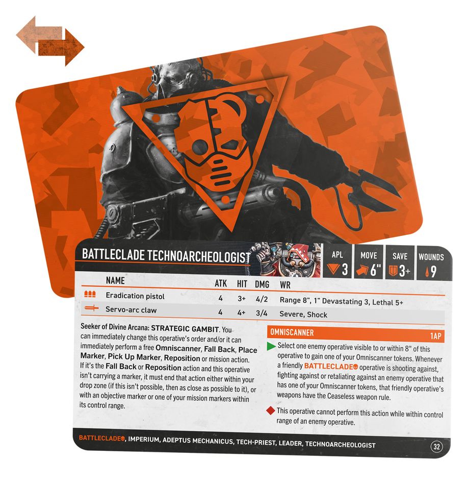 Warhammer 40k Kill Team: Battleclade – Datacards