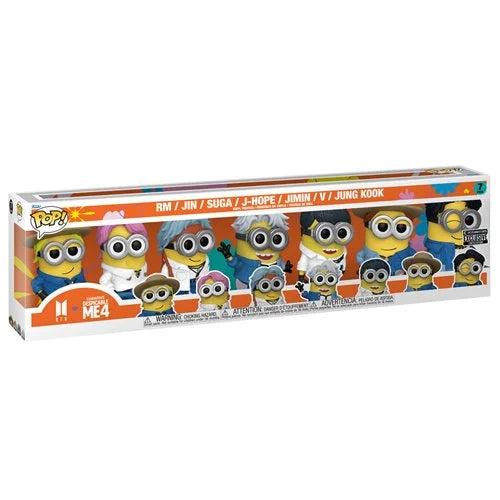 Funko Pop! Despicable Me 4 Minions x BTS  Vinyl Figure 7-Pack - Entertainment Earth Exclusive: