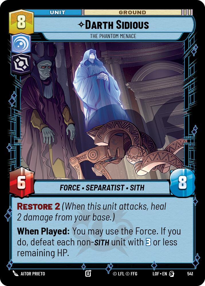 Darth Sidious (541) - The Phantom Menace (Foil) (541) [Legends of the Force]