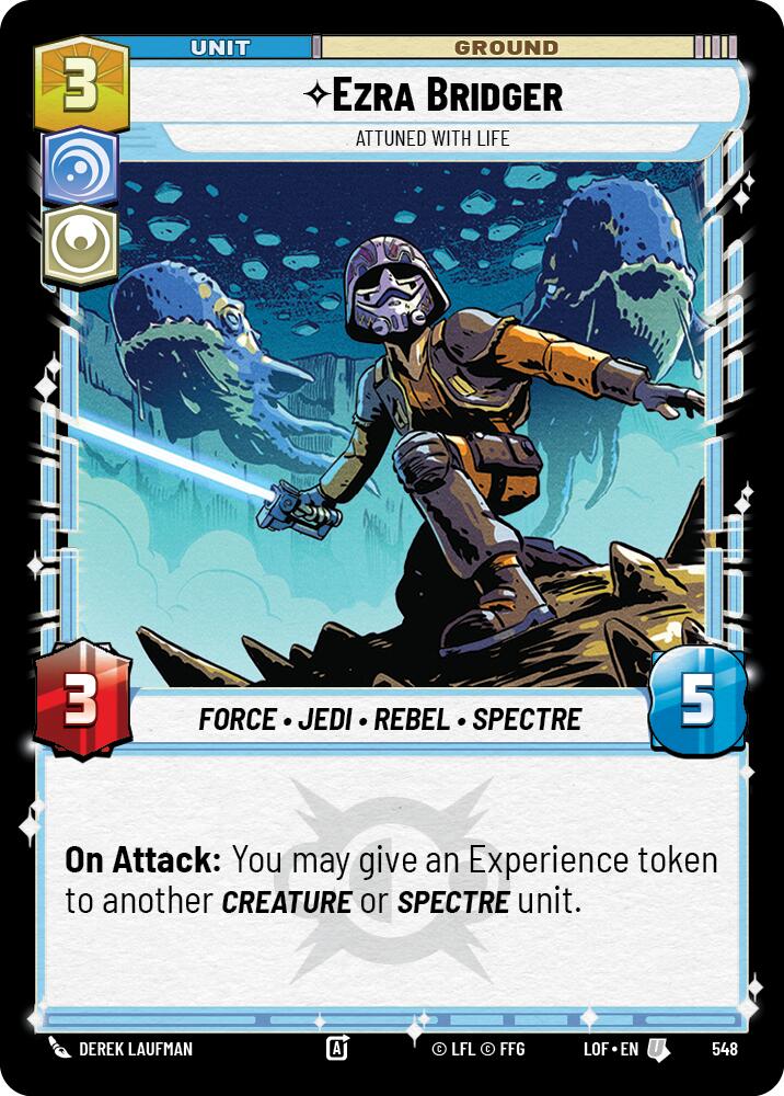 Ezra Bridger (548) - Attuned With Life (Foil) (548) [Legends of the Force]