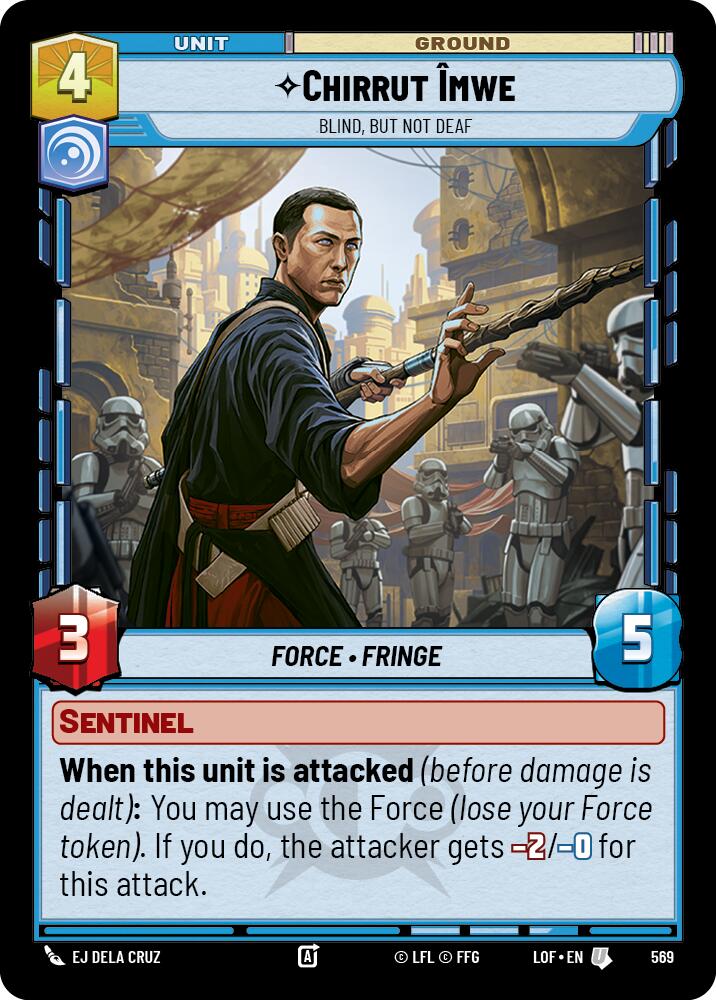 Chirrut Imwe (569) - Blind, but not Deaf (Foil) (569) [Legends of the Force]