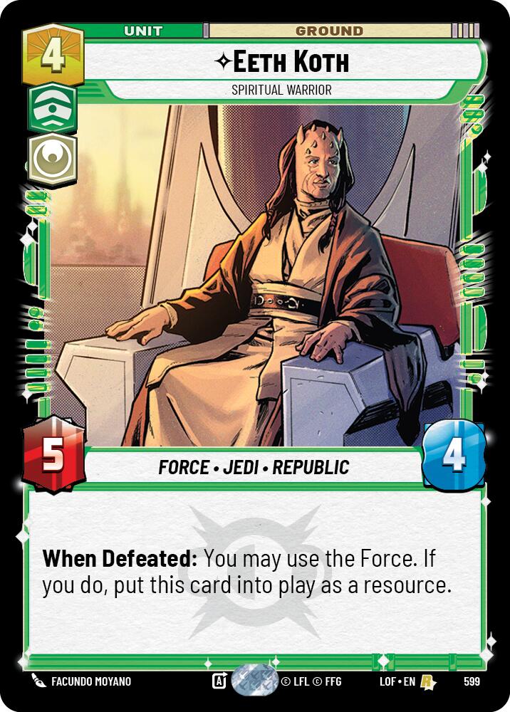 Eeth Koth (599) - Spiritual Warrior (Foil) (599) [Legends of the Force]