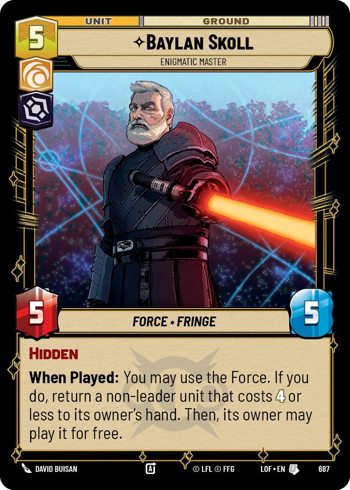 Baylan Skoll (687) - Enigmatic Master (Foil) (687) [Legends of the Force]
