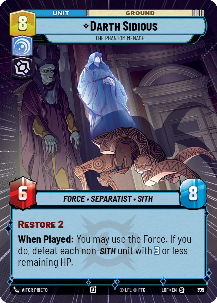 Darth Sidious (779) - The Phantom Menace (Hyperspace Foil) (779) [Legends of the Force]