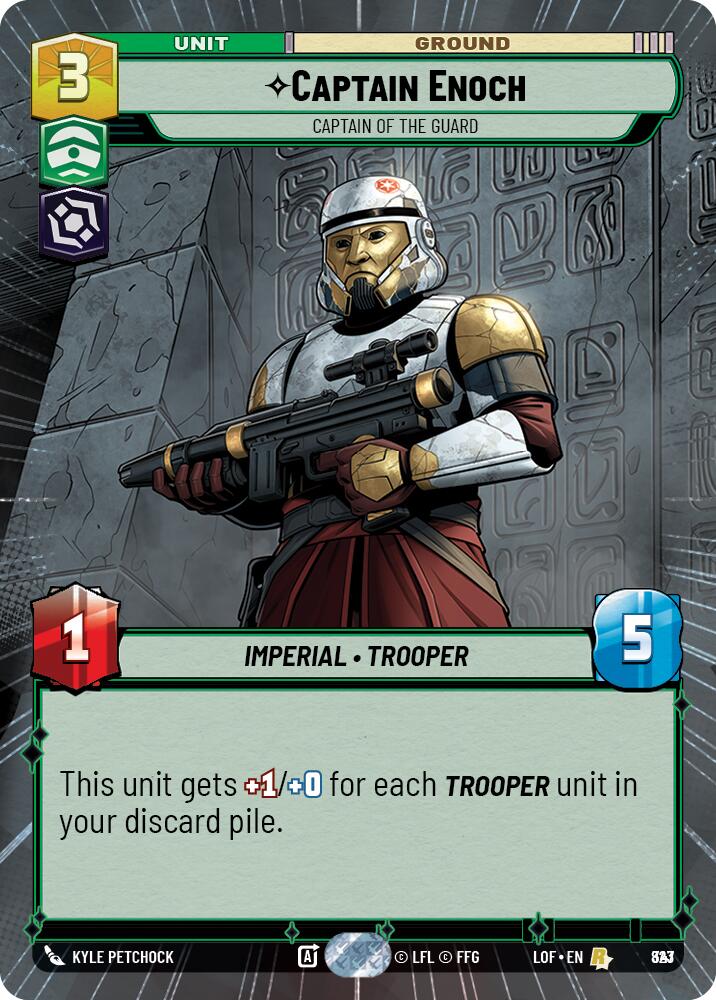 Captain Enoch (823) - Captain of the Guard (Hyperspace Foil) (823) [Legends of the Force]