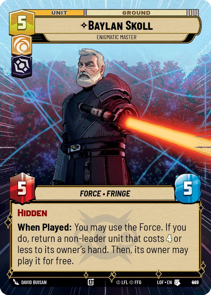 Baylan Skoll (925) - Enigmatic Master (Hyperspace Foil) (925) [Legends of the Force]