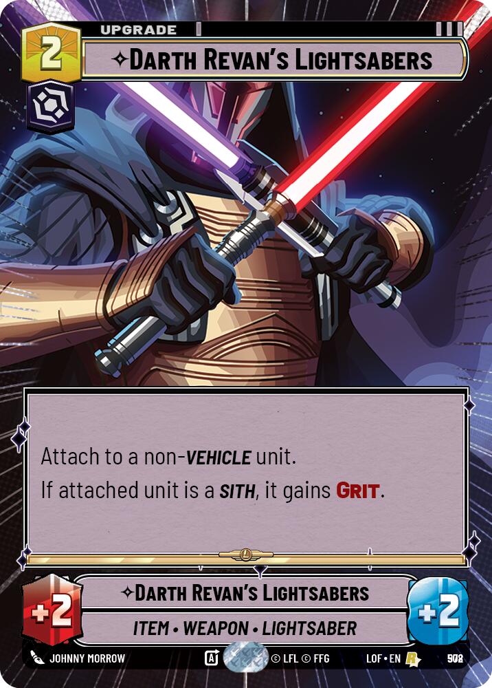 Darth Revan's Lightsabers (978) (Hyperspace Foil) (978) [Legends of the Force]