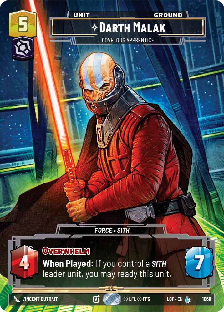 Darth Malak (1068) - Covetous Apprentice (Prestige) (1068) [Legends of the Force]