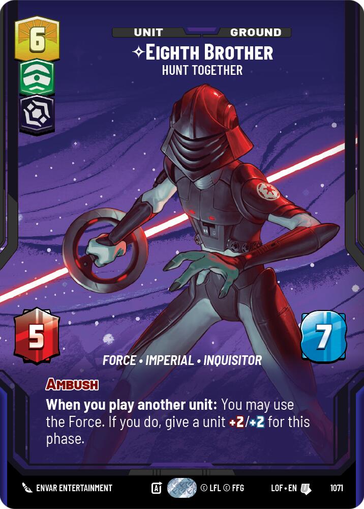 Eighth Brother (1071) - Hunt Together (Prestige Foil) (1071) [Legends of the Force]