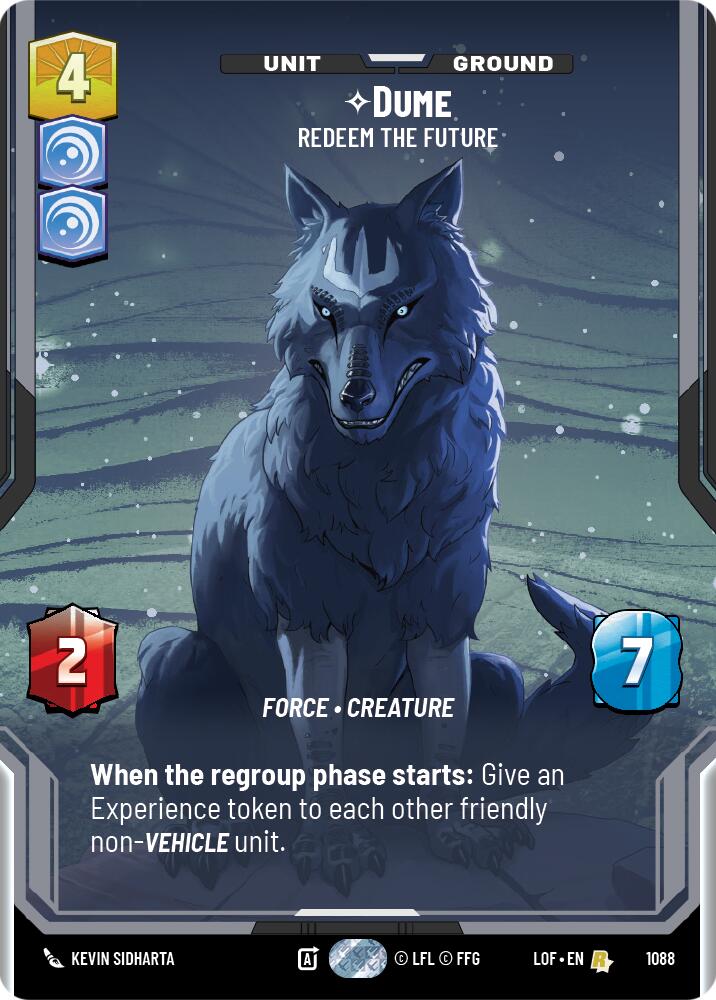 Dume (1088) - Redeem the Future (Prestige Foil) (1088) [Legends of the Force]