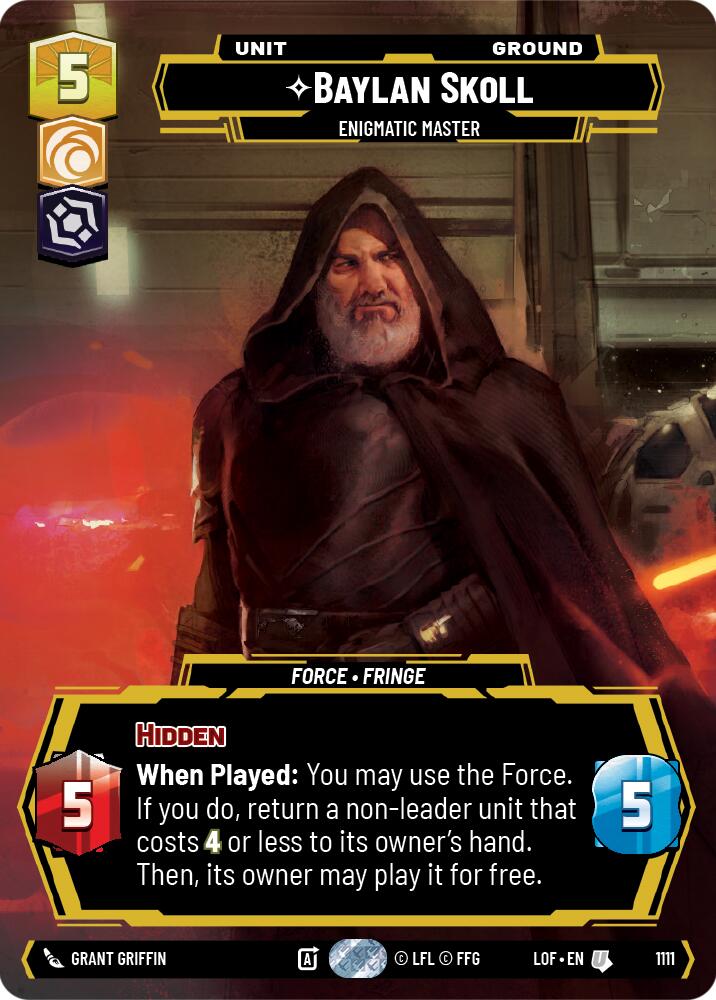 Baylan Skoll (1111) - Enigmatic Master (Prestige Foil) (1111) [Legends of the Force]