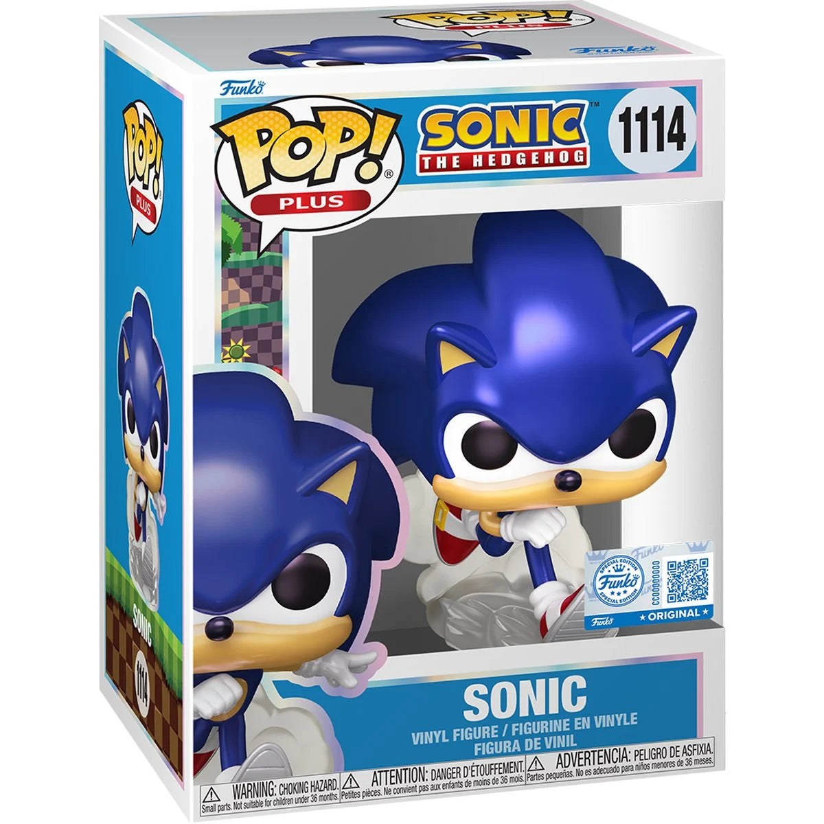 Funko Pop! Sonic the Hedgehog (Pearl) Plus Vinyl Figure
