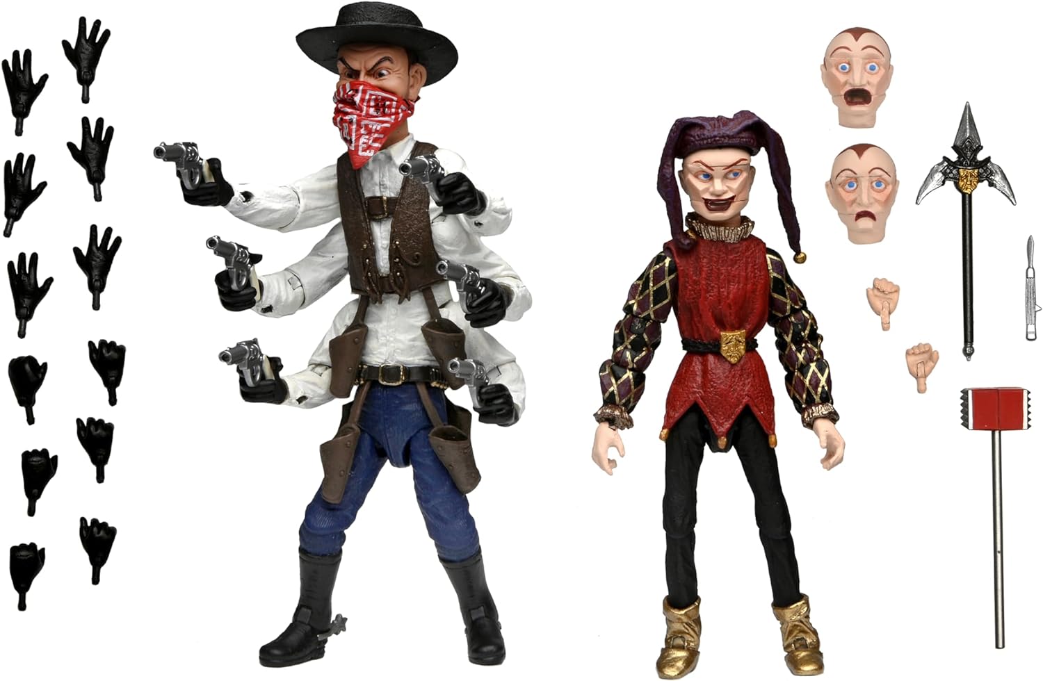 NECA - Puppet Master 7" Scale Action Figure - Ultimate Six-Shooter & Jester