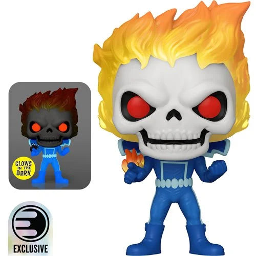 Funko Pop! Marvel Strange Tales Ghost Rider Glow-in-the-Dark Funko Pop! Vinyl Figure #1559 - Entertainment Earth Exclusive