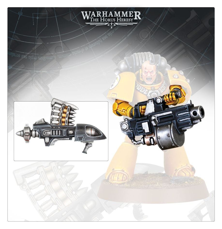 Warhammer: The Horus Heresy - Heavy Weapons Upgrade Set - Missile Launchers and Heavy Bolters