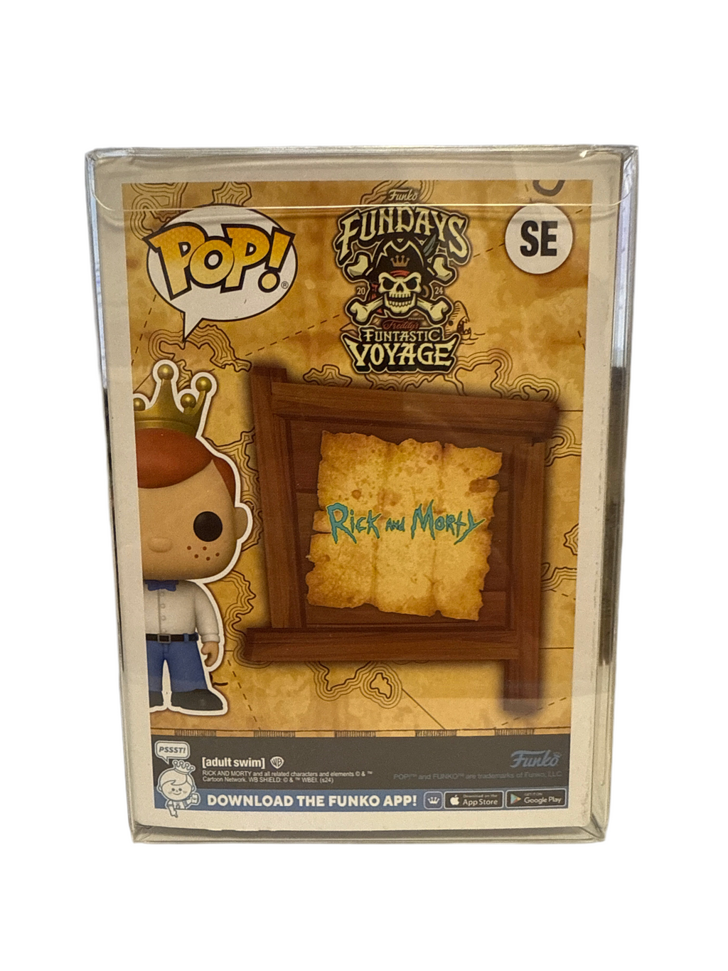 Funko Pop! Freddy Funko as Morty (GITD) (2024 Funtastic Voyage Sticker)