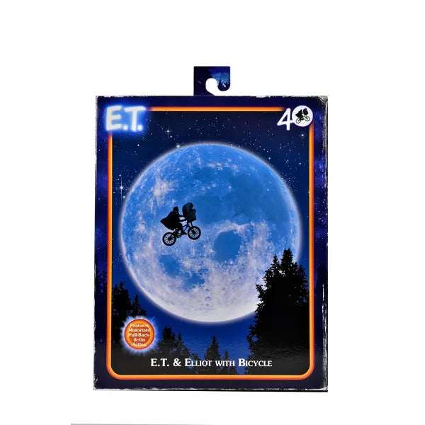 NECA E.T. 40th Anniversary Elliot & E.T. on Bicycle 7" Action Figure