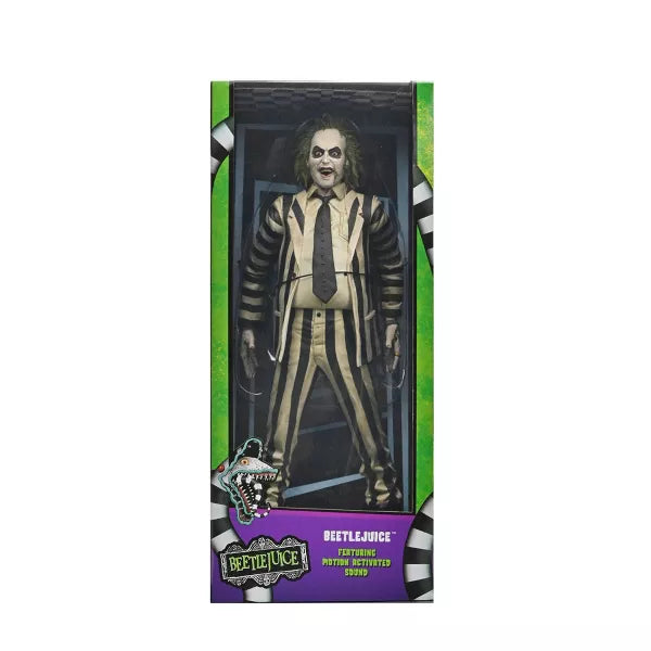 NECA Beetlejuice Figure Striped Suit Beetlejuice 18" Action Figure