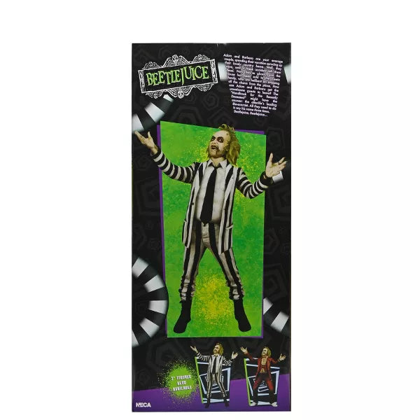 NECA Beetlejuice Figure Striped Suit Beetlejuice 18" Action Figure