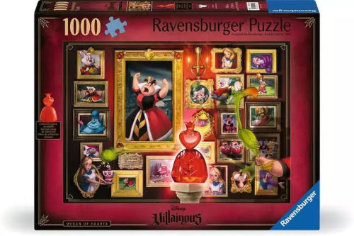 Disney Villainous 1000 pc Puzzle: Queen of Hearts