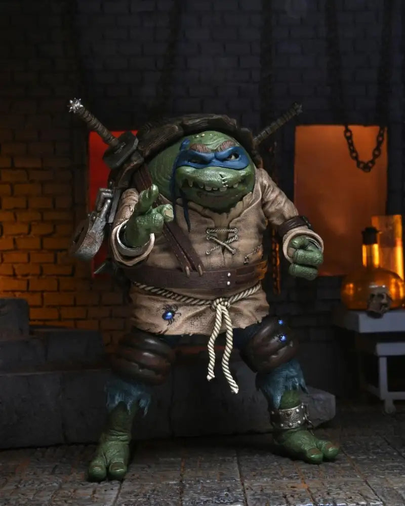 NECA Universal Monsters x Teenage Mutant Ninja Turtles 7-Inch Action Figure - Ultimate Leonardo as The Hunchback