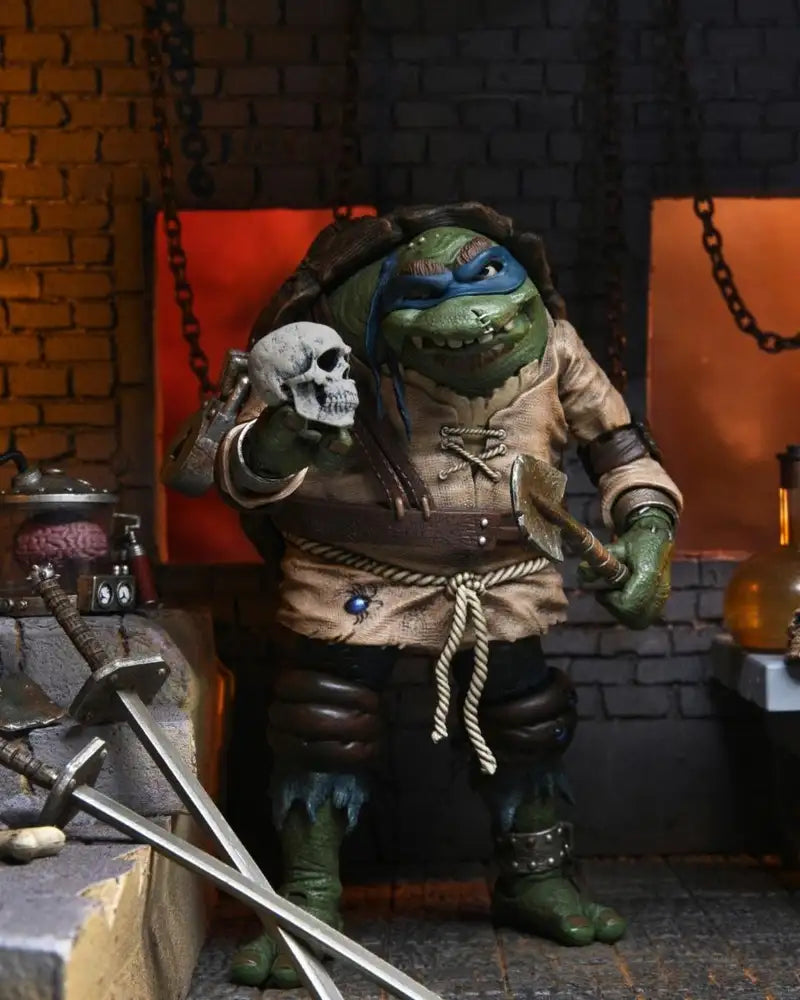 NECA Universal Monsters x Teenage Mutant Ninja Turtles 7-Inch Action Figure - Ultimate Leonardo as The Hunchback