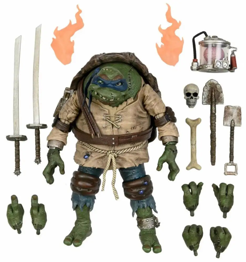 NECA Universal Monsters x Teenage Mutant Ninja Turtles 7-Inch Action Figure - Ultimate Leonardo as The Hunchback