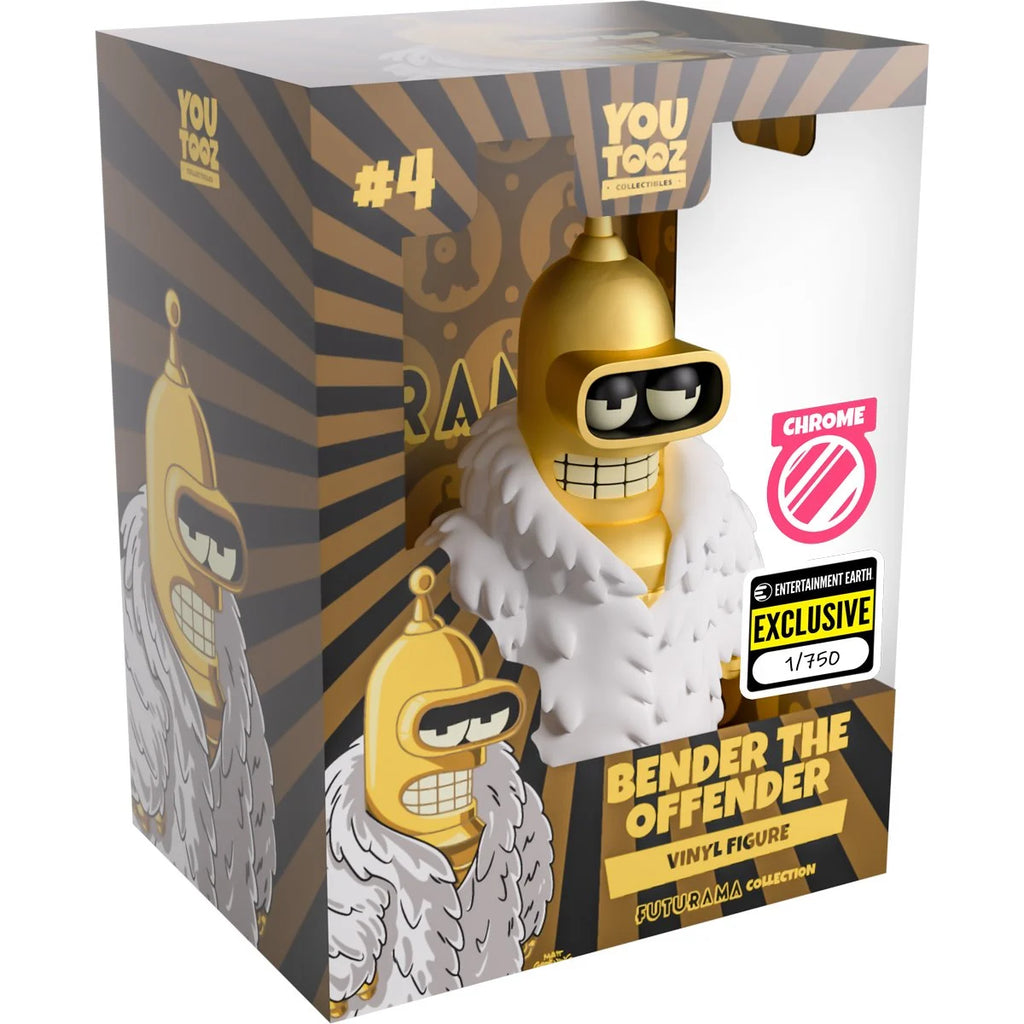 Youtooz Futurama Collection Bender the Offender Gold Chrome (EE Exclusive)