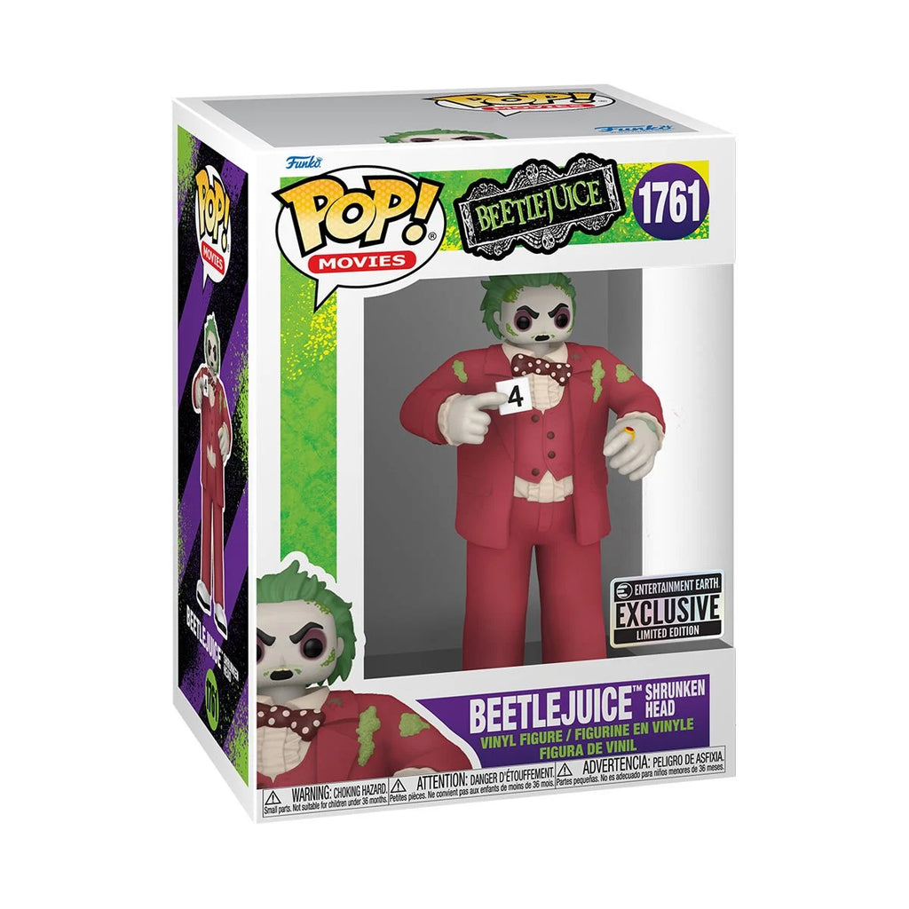 Funko Pop! Beetlejuice Shrunken Head (EE Exclusive) Vinyl Figure