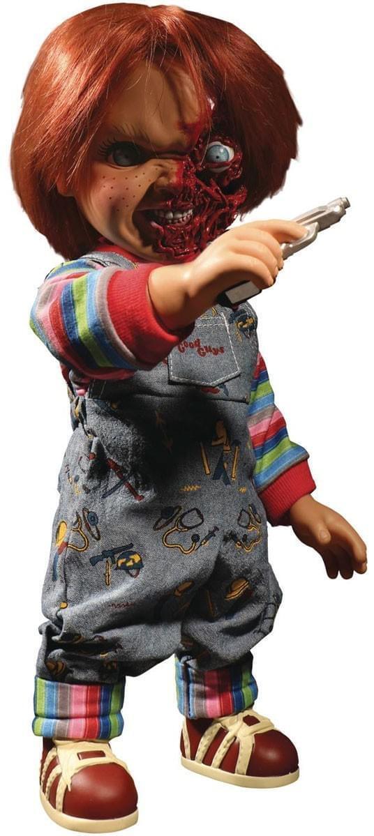 Child’s Play 3 Talking Pizza Face Chucky 15 Inch Mega Figure - Paradise Hobbies LLC
