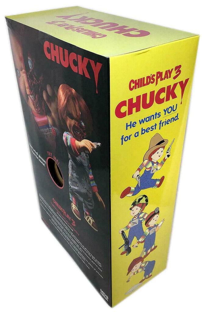 Child’s Play 3 Talking Pizza Face Chucky 15 Inch Mega Figure - Paradise Hobbies LLC