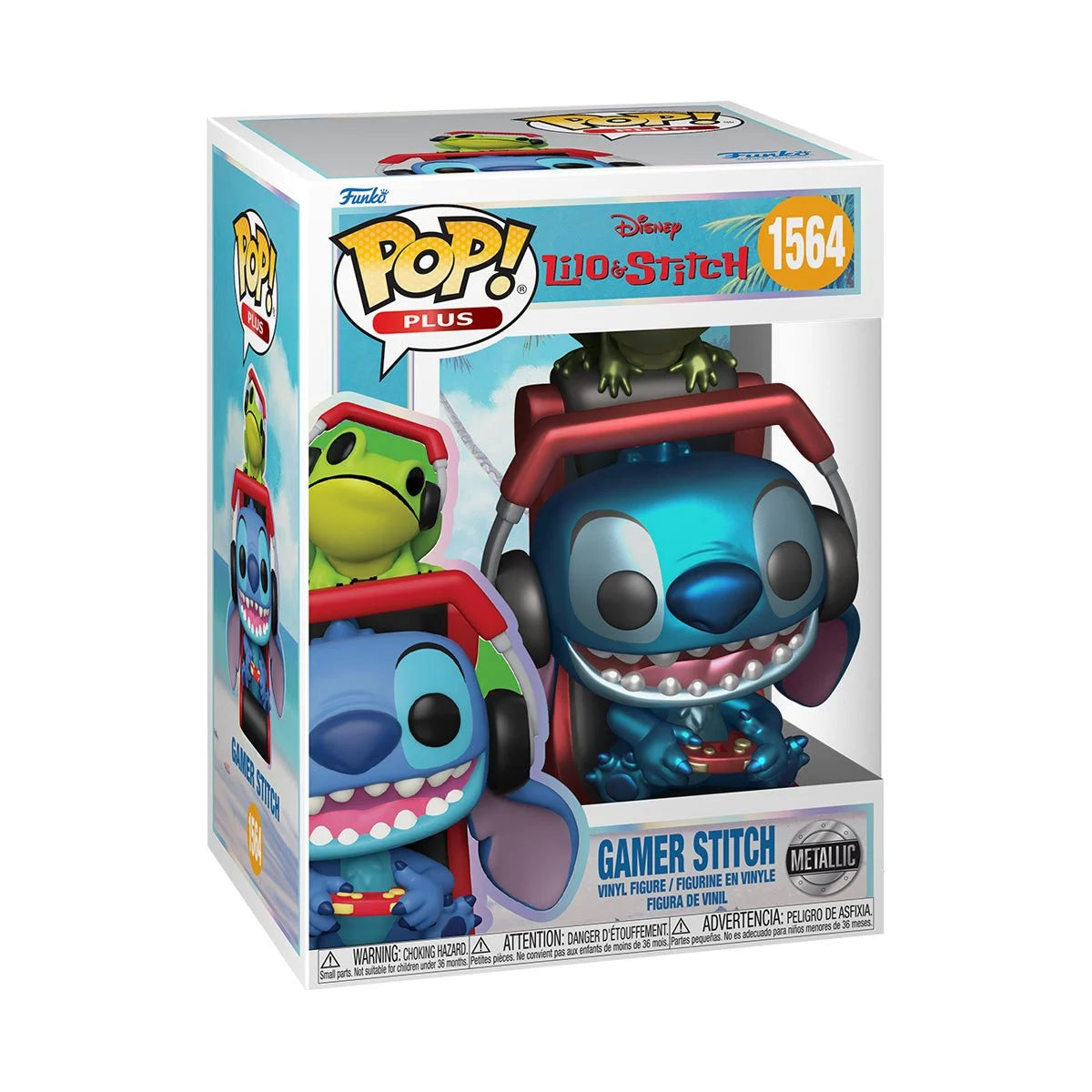 Funko Pop! Lilo & Stitch (Gamer Stitch) Metallic Vinyl Figure