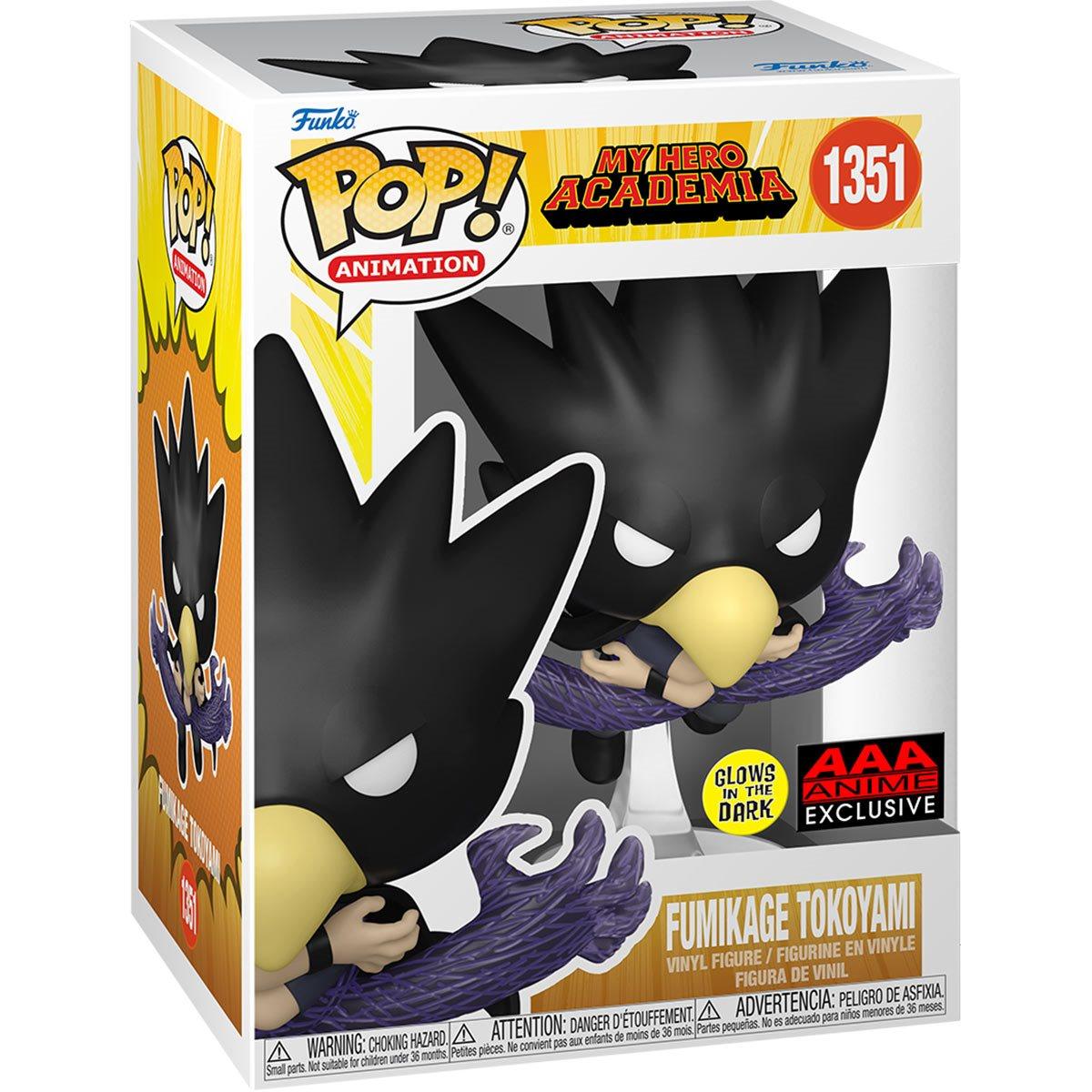 Funko Pop! My Hero Academia- Fumikage Tokoyami Fallen Angel (GITD) (AAA Anime Exclusive) - Paradise Hobbies LLC