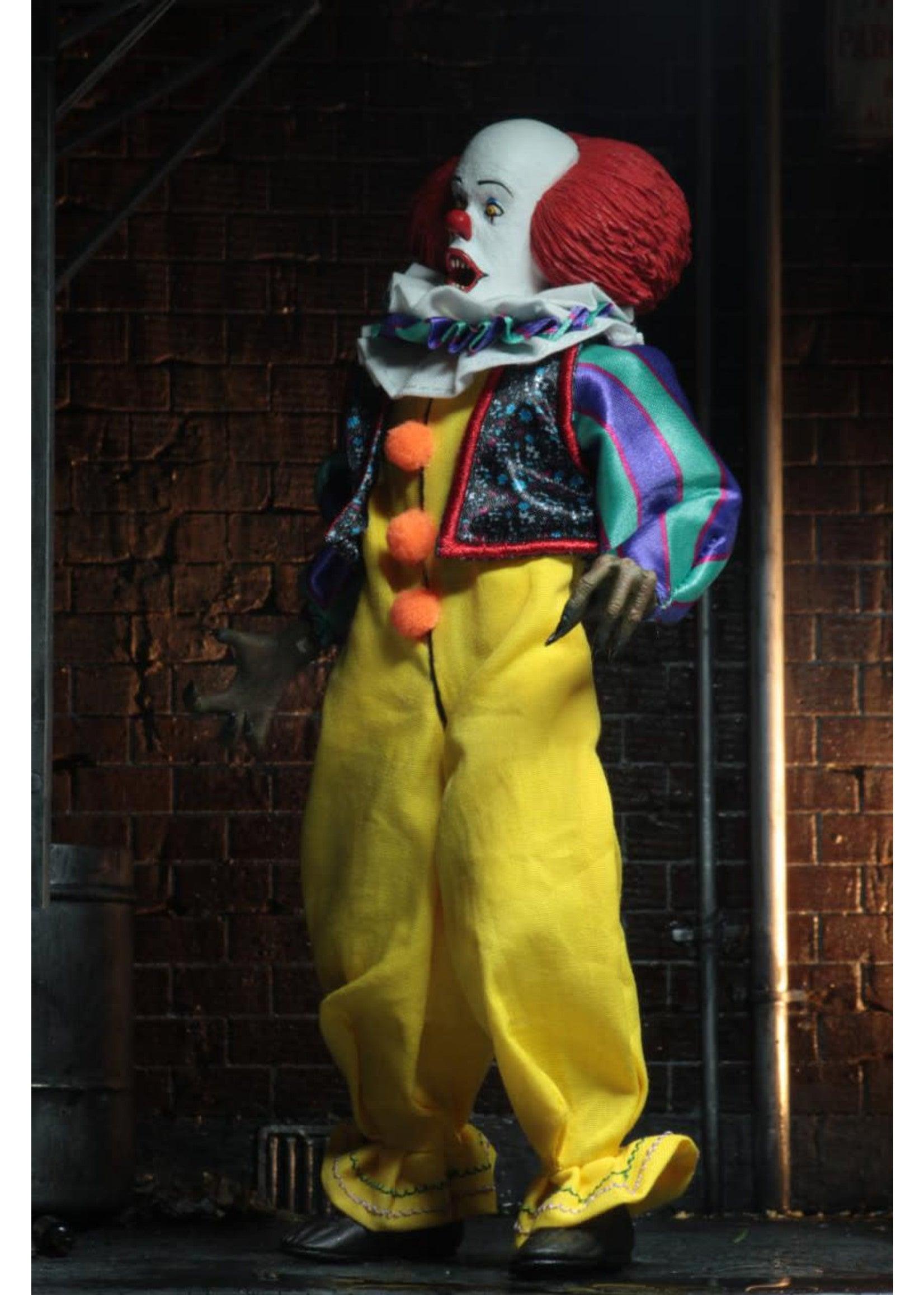 IT - 8" Clothed Action Figure - Pennywise (1990) - Paradise Hobbies LLC