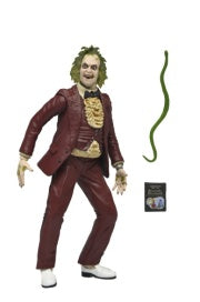 NECA BEETLEJUICE (1988) - 7 IN SCALE ACTION FIGURE – RED TUXEDO