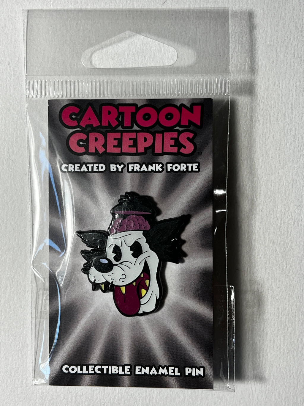Xeno Pop - Cartoon Creepies-Big Bad Wolf Head-1.5" Hard Enamel pin - Paradise Hobbies LLC