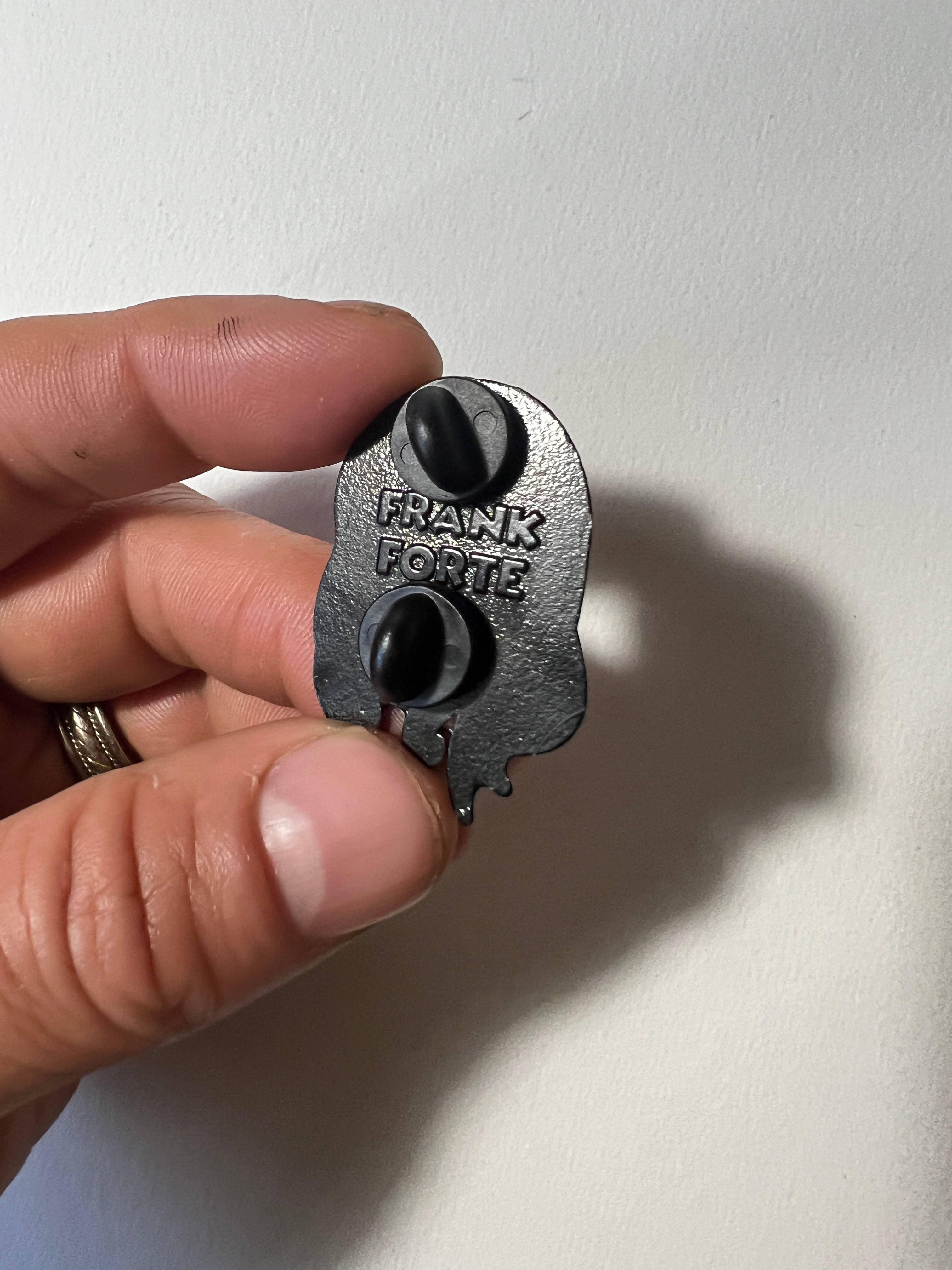 Xeno Pop - Cartoon Creepies-Pink Haired Molly Head-1.5" Hard Enamel pin - Paradise Hobbies LLC